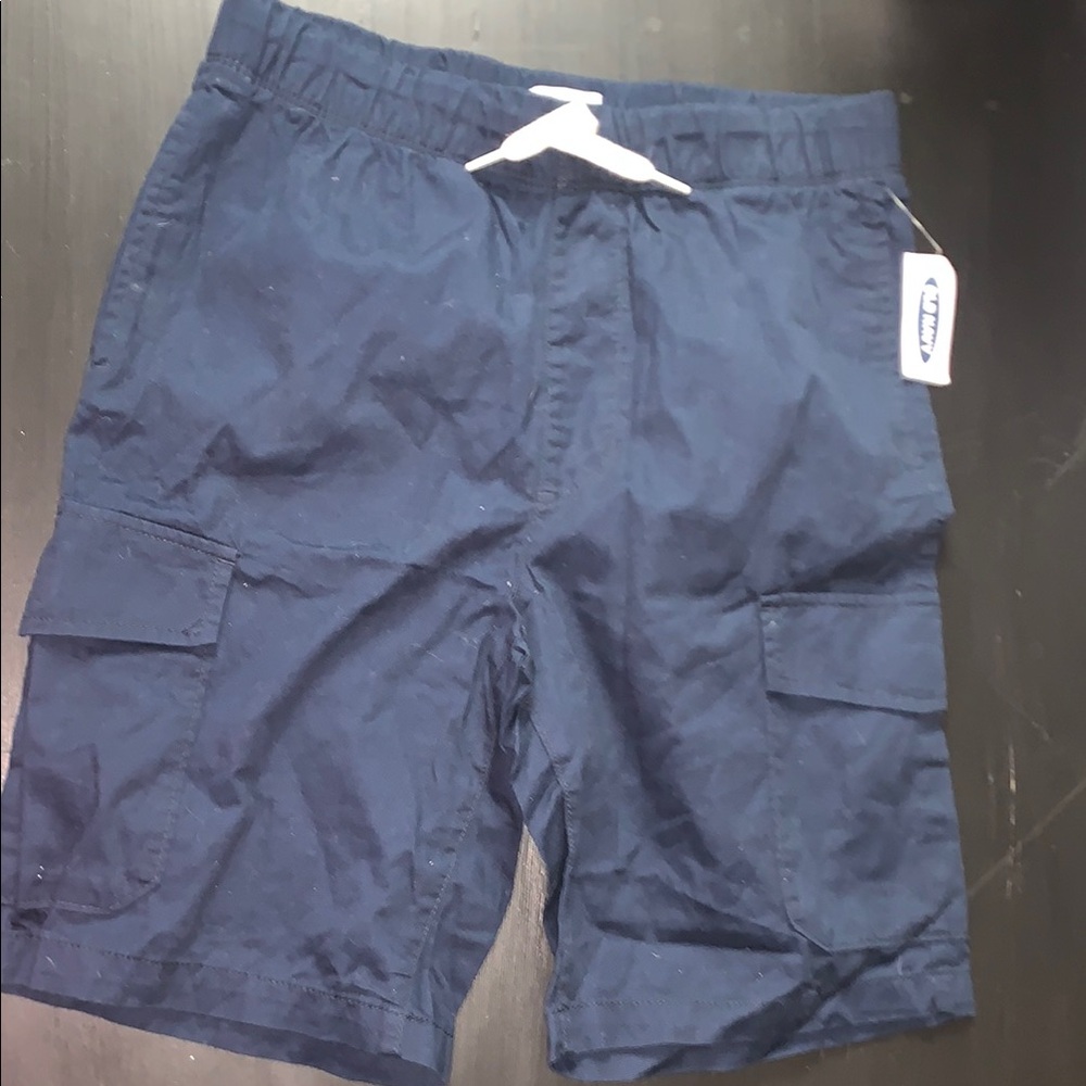 Old Navy Blue Cargo Shorts with Elastic Waistband